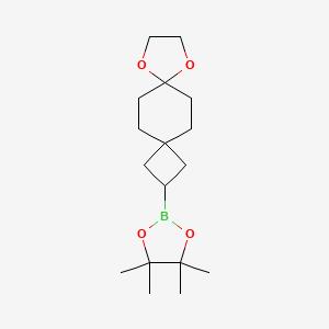 2-(8,11-Dioxadispiro[3.2.47.24]tridecan-2-yl)-4,4,5,5-tetramethyl-1,3,2-dioxaborolane