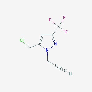 5-(chloromethyl)-1-(prop-2-yn-1-yl)-3-(trifluoromethyl)-1H-pyrazole