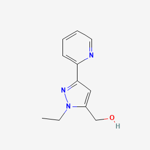 (1-ethyl-3-(pyridin-2-yl)-1H-pyrazol-5-yl)methanol