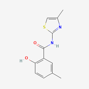 2-Hydroxy-5-methyl-N-(4-methylthiazol-2-yl)benzamide