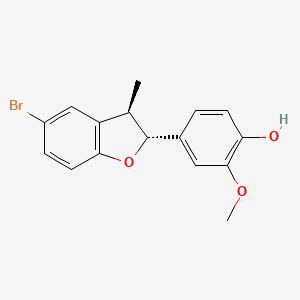 4-((2R,3R)-5-Bromo-3-methyl-2,3-dihydrobenzofuran-2-yl)-2-methoxyphenol