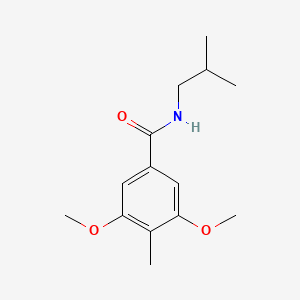 molecular formula C14H21NO3 B14901645 n-Isobutyl-3,5-dimethoxy-4-methylbenzamide 