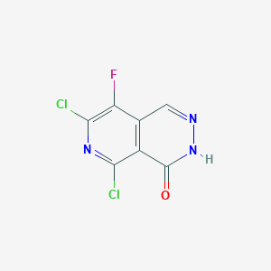 molecular formula C7H2Cl2FN3O B14901648 5,7-Dichloro-8-fluoropyrido[3,4-d]pyridazin-4(3H)-one 