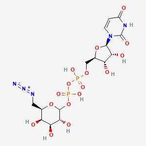 molecular formula C15H23N5O16P2 B14901684 UDP-6-Azido-Galactose 