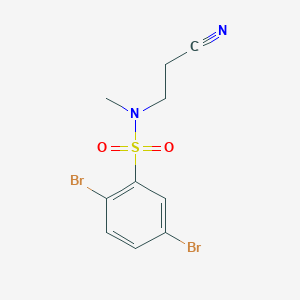 2,5-dibromo-N-(2-cyanoethyl)-N-methylbenzenesulfonamide