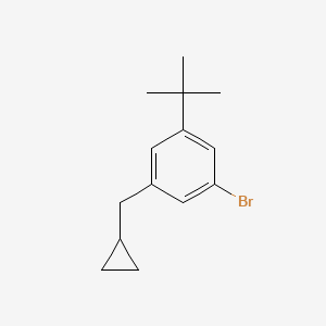 molecular formula C14H19Br B14901746 1-Bromo-3-(tert-butyl)-5-(cyclopropylmethyl)benzene 