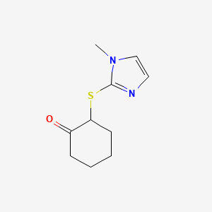 2-((1-Methyl-1h-imidazol-2-yl)thio)cyclohexan-1-one