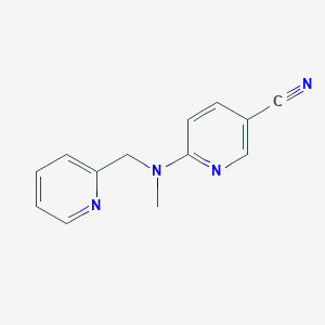 molecular formula C13H12N4 B14901770 6-(Methyl(pyridin-2-ylmethyl)amino)nicotinonitrile 