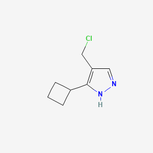 4-(chloromethyl)-3-cyclobutyl-1H-pyrazole