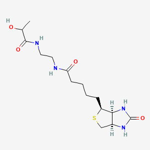 N-(2-(2-Hydroxypropanamido)ethyl)-5-((3aS,4S,6aR)-2-oxohexahydro-1H-thieno[3,4-d]imidazol-4-yl)pentanamide