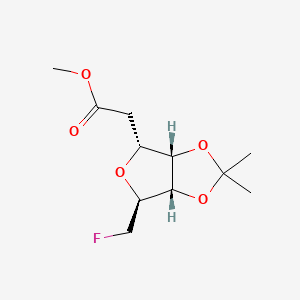 Methyl 2-((3aS,4R,6S,6aS)-6-(fluoromethyl)-2,2-dimethyltetrahydrofuro[3,4-d][1,3]dioxol-4-yl)acetate