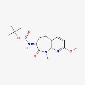 molecular formula C16H23N3O4 B14901819 (S)-tert-Butyl (2-methoxy-9-methyl-8-oxo-6,7,8,9-tetrahydro-5H-pyrido[2,3-b]azepin-7-yl)carbamate 