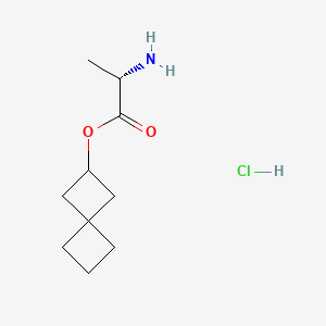 molecular formula C10H18ClNO2 B14901847 Spiro[3.3]heptan-2-yl L-alaninate hydrochloride 