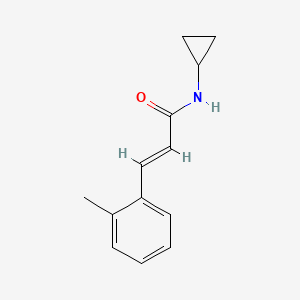 molecular formula C13H15NO B14901864 n-Cyclopropyl-3-(o-tolyl)acrylamide 