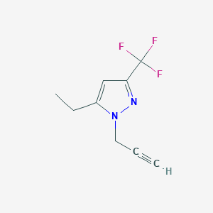 molecular formula C9H9F3N2 B1490188 5-ethyl-1-(prop-2-yn-1-yl)-3-(trifluoromethyl)-1H-pyrazole CAS No. 2098076-23-2