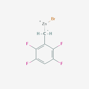 molecular formula C7H3BrF4Zn B14901893 2,3,5,6-TetrafluorobenZylZinc bromide 