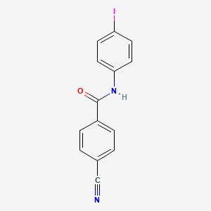 molecular formula C14H9IN2O B14901899 4-cyano-N-(4-iodophenyl)benzamide 