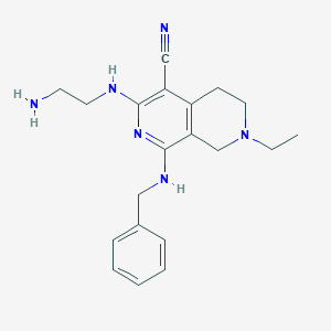 3-(2-Amino-ethylamino)-1-benzylamino-7-ethyl-5,6,7,8-tetrahydro-[2,7]naphthyridine-4-carbonitrile