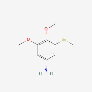 3,4-Dimethoxy-5-(methylselanyl)aniline