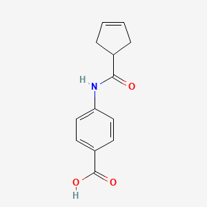 4-(Cyclopent-3-ene-1-carboxamido)benzoic acid