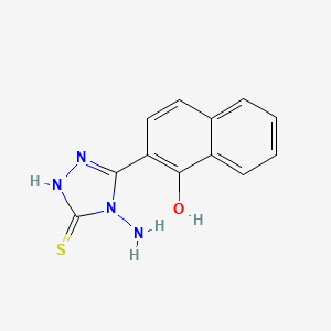 molecular formula C12H10N4OS B14901928 4-Amino-3-(1-hydroxynaphthalen-2-yl)-1H-1,2,4-triazole-5(4H)-thione 