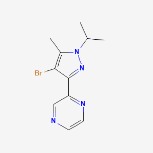 2-(4-bromo-1-isopropyl-5-methyl-1H-pyrazol-3-yl)pyrazine