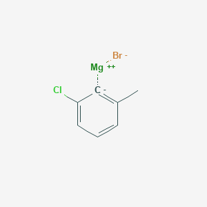 molecular formula C7H6BrClMg B14901938 2-Chloro-6-methylphenylmagnesium bromide 