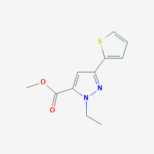 methyl 1-ethyl-3-(thiophen-2-yl)-1H-pyrazole-5-carboxylate