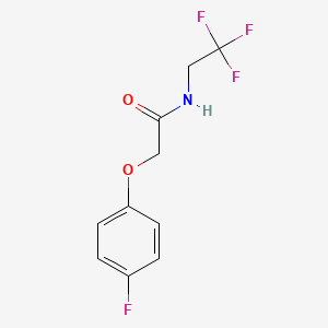 2-(4-fluorophenoxy)-N-(2,2,2-trifluoroethyl)acetamide