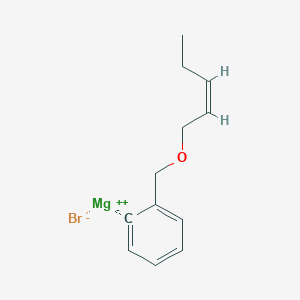 molecular formula C12H15BrMgO B14901962 2-[(cis-2-Pentenyloxy)methyl]phenylmagnesium bromide 