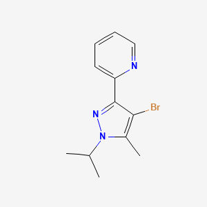 molecular formula C12H14BrN3 B1490198 2-(4-溴-1-异丙基-5-甲基-1H-吡唑-3-基)吡啶 CAS No. 2090575-23-6