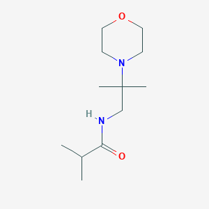 molecular formula C12H24N2O2 B14901981 2-methyl-N-[2-methyl-2-(morpholin-4-yl)propyl]propanamide 