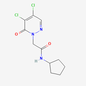 n-Cyclopentyl-2-(4,5-dichloro-6-oxopyridazin-1(6h)-yl)acetamide