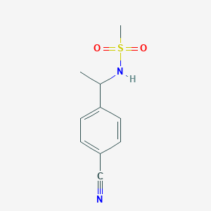 molecular formula C10H12N2O2S B14901990 n-(1-(4-Cyanophenyl)ethyl)methanesulfonamide 