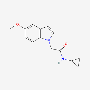 molecular formula C14H16N2O2 B14902016 N-cyclopropyl-2-(5-methoxy-1H-indol-1-yl)acetamide 