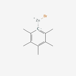 molecular formula C11H15BrZn B14902034 2,3,4,5,6-PentamethylphenylZinc bromide 