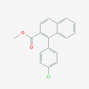 molecular formula C18H13ClO2 B14902040 Methyl 1-(4-chlorophenyl)-2-naphthoate 