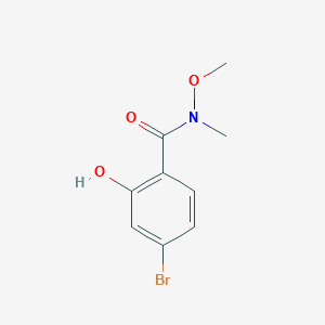 molecular formula C9H10BrNO3 B14902055 4-bromo-2-hydroxy-N-methoxy-N-methylbenzamide 