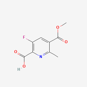 3-Fluoro-5-(methoxycarbonyl)-6-methylpicolinic acid