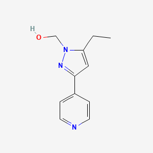 molecular formula C11H13N3O B1490207 (5-ethyl-3-(pyridin-4-yl)-1H-pyrazol-1-yl)methanol CAS No. 2090265-34-0