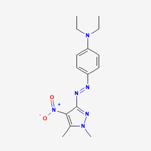 4-[(1,5-dimethyl-4-nitropyrazol-3-yl)diazenyl]-N,N-diethylaniline