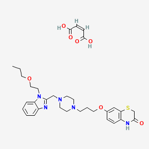 (Z)-but-2-enedioic acid;7-[3-[4-[[1-(2-propoxyethyl)benzimidazol-2-yl]methyl]piperazin-1-yl]propoxy]-4H-1,4-benzothiazin-3-one