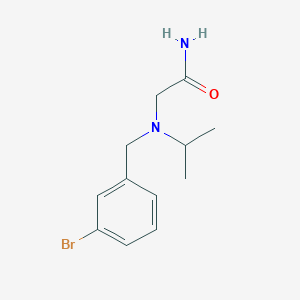 molecular formula C12H17BrN2O B14902098 2-((3-Bromobenzyl)(isopropyl)amino)acetamide 