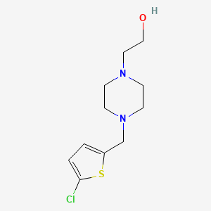 molecular formula C11H17ClN2OS B14902107 2-(4-((5-Chlorothiophen-2-yl)methyl)piperazin-1-yl)ethan-1-ol 