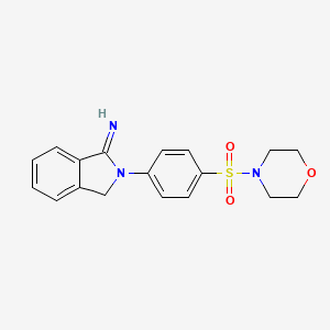 2-[4-(morpholin-4-ylsulfonyl)phenyl]-2,3-dihydro-1H-isoindol-1-imine