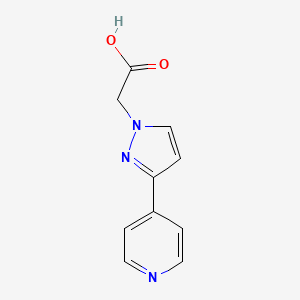 molecular formula C10H9N3O2 B1490218 2-(3-(pyridin-4-yl)-1H-pyrazol-1-yl)acetic acid CAS No. 1019008-20-8