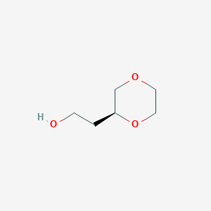 molecular formula C6H12O3 B14902191 (S)-2-(1,4-Dioxan-2-yl)ethan-1-ol 