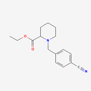 molecular formula C16H20N2O2 B14902195 Ethyl 1-(4-cyanobenzyl)piperidine-2-carboxylate 