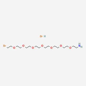 molecular formula C16H35Br2NO7 B14902208 Bromo-PEG7-amine (hydrobromide) 