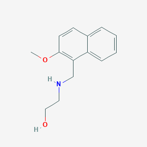 2-{[(2-Methoxynaphthalen-1-yl)methyl]amino}ethanol